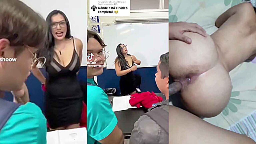 Viral Video - MILF university professor exposed in porn video having sex with student