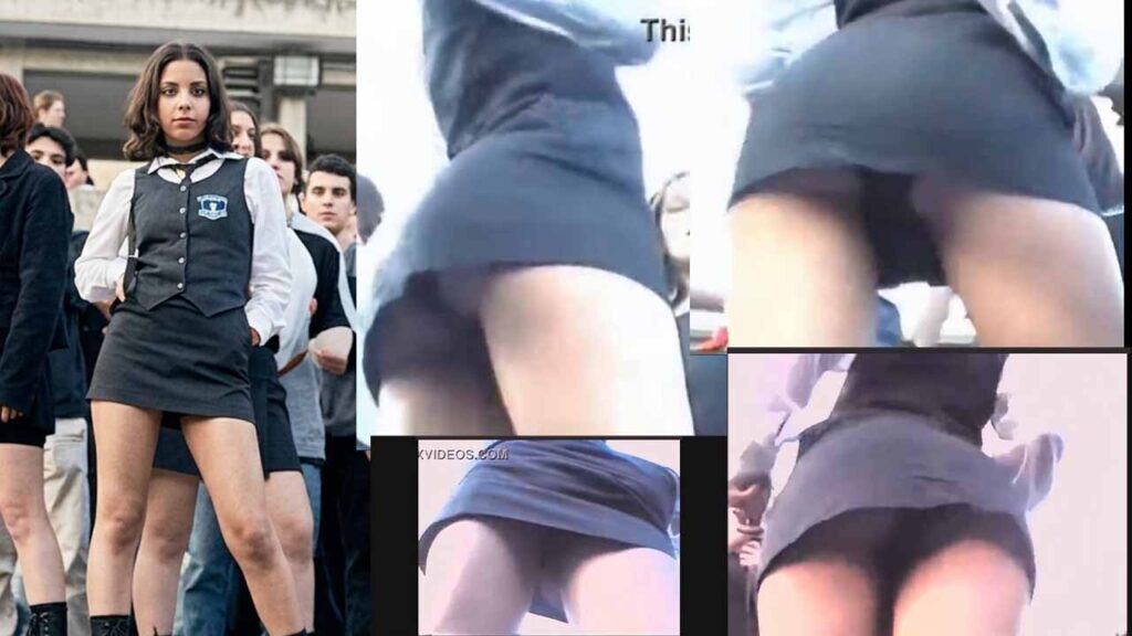 STUDENT CONTEST PRETTIEST GIRL - UPSKIRT UNDER THE SKIRT AMATEUR VOYEUR
