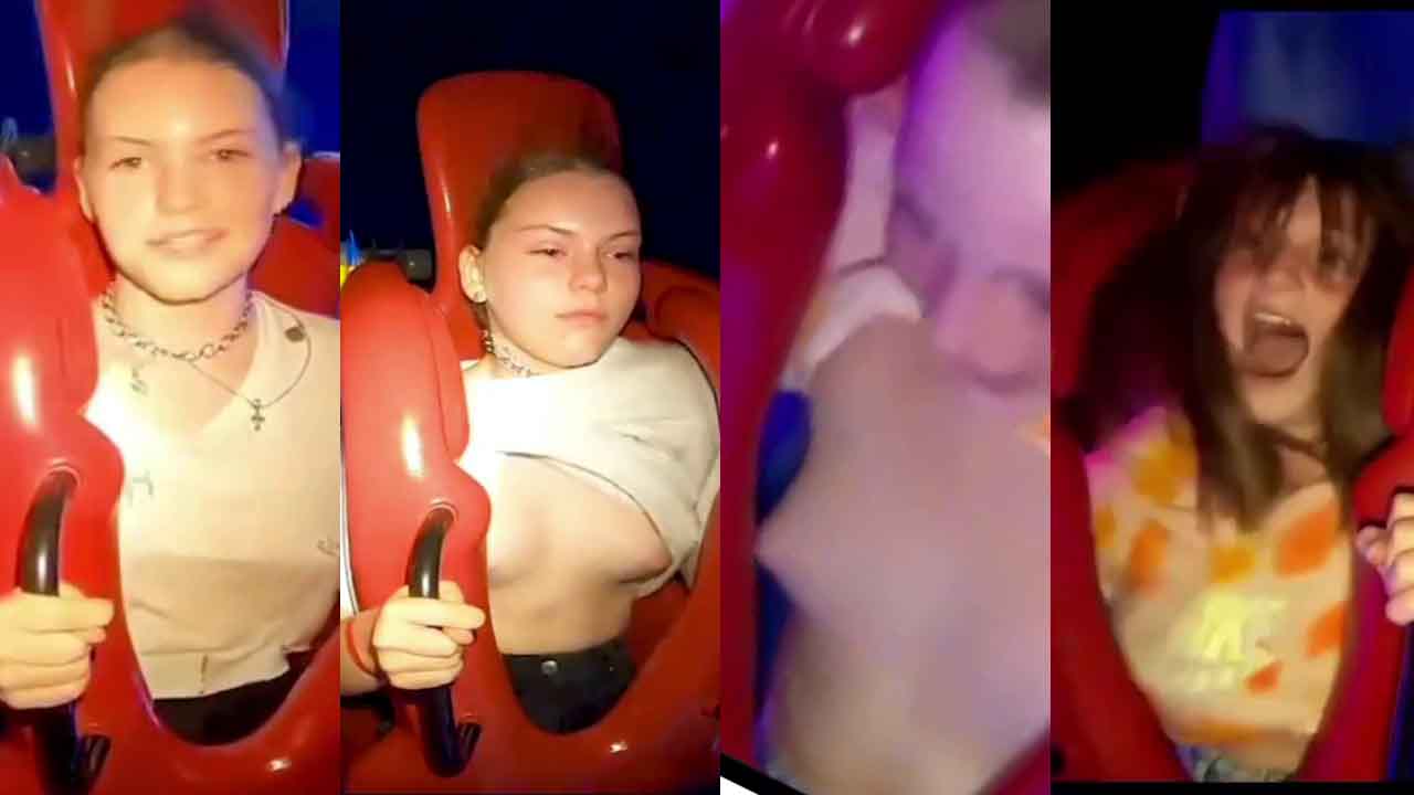 mechanical roller coaster accidental flash of exposed breasts COMPILATION VIDS