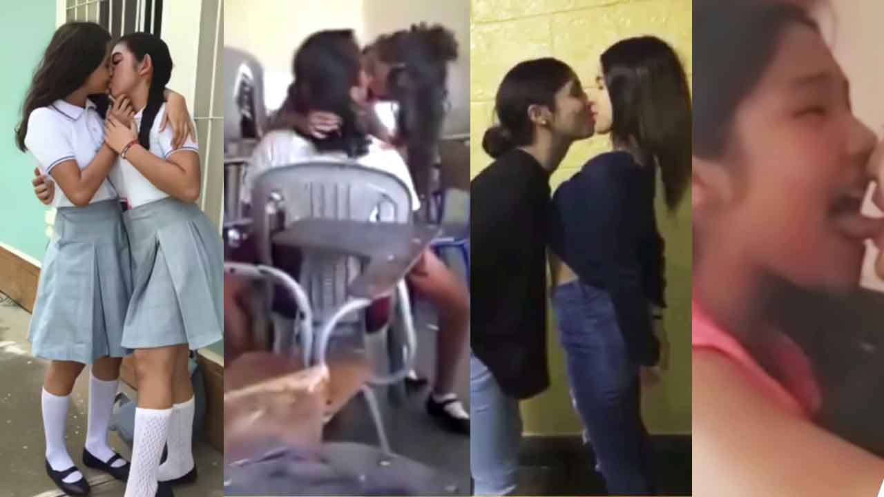 VIDEOS Big compilation of lesbian kisses between schoolgirls