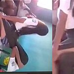 LATINA SCHOOLGIRL RUBS HER ASS ON HER FRIEND'S DICK amateur porn