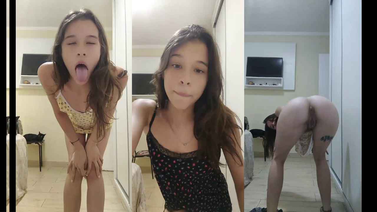 She changes her clothes and shows a bit more – OMEGLE GIRL