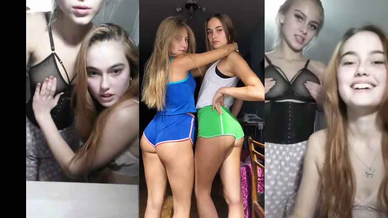 2 BEAUTIFUL RUSSIAN GIRLS ON OMEGLE HAVE FUN WITH THEIR TITS